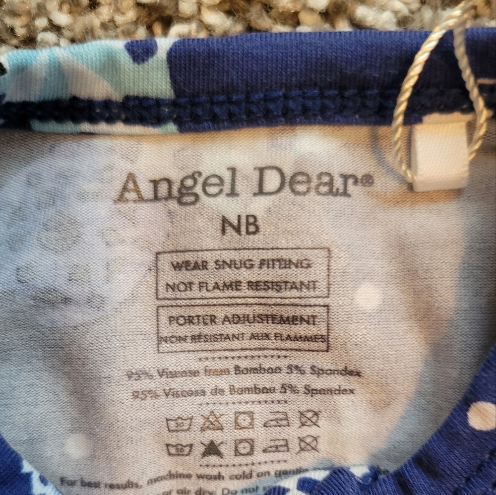 Angel Dear Snowflake Newborn Footie - Picture 2 of 5